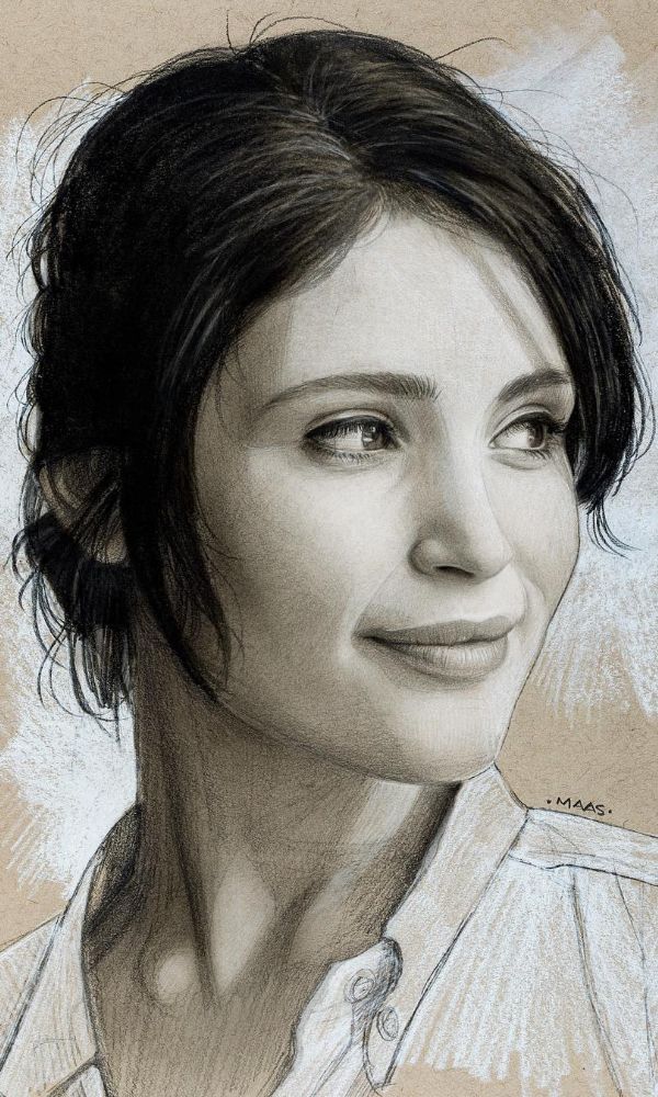 charcoal drawing figure