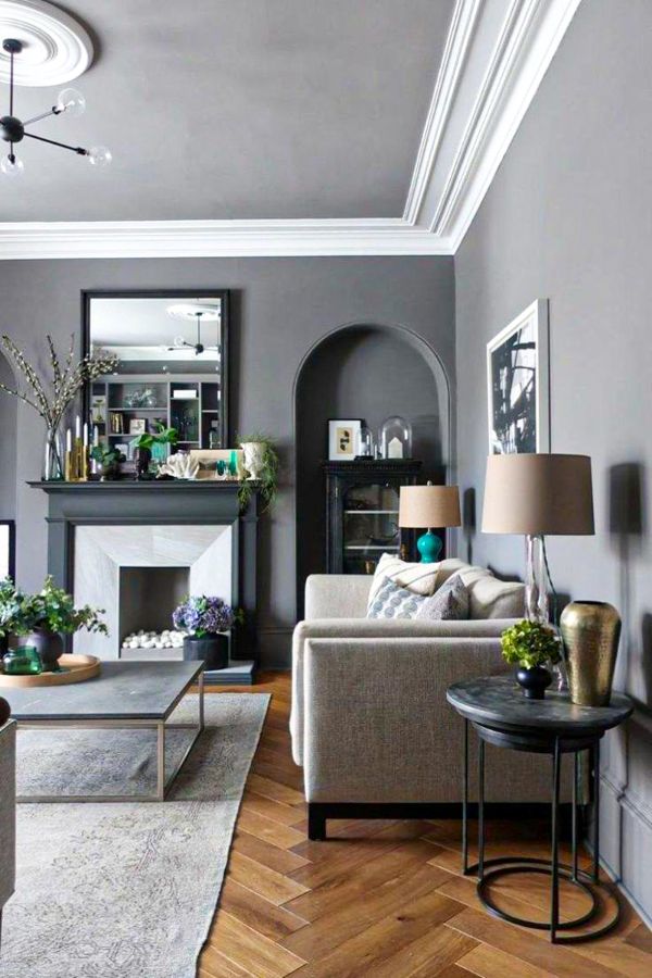 44+ Fabulous Grey Living Room Designs ideas and Accent Colors - Page 43