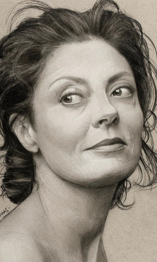 charcoal drawing figure