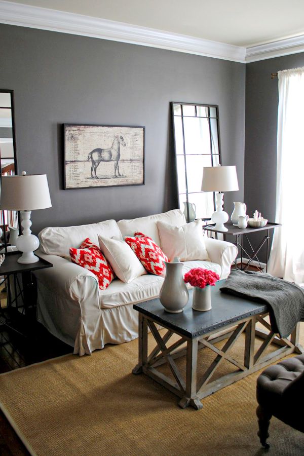 44+ Fabulous Grey Living Room Designs ideas and Accent ...